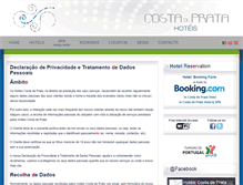 Tablet Screenshot of hotel.costadeprata.com